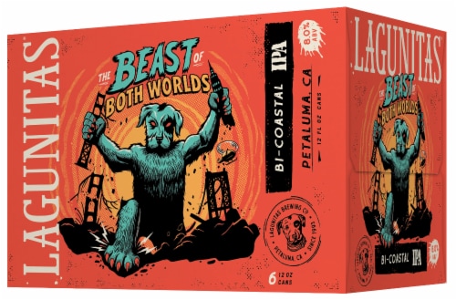 Lagunitas Brewing Co The Beast Both Worlds Coastal IPA Perspective: right