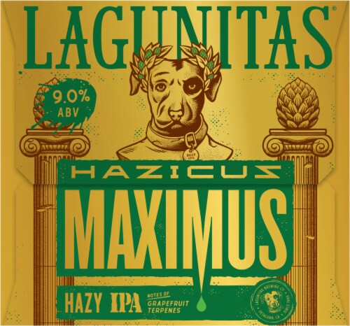 Lagunitas® Hazicus Maximus IPA Craft Beer Cans Perspective: right