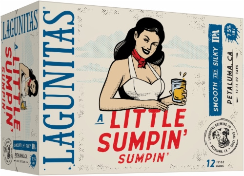 Lagunitas® A Little Sumpin' Sumpin' IPA Wheat Ale Craft Beer Cans Perspective: right