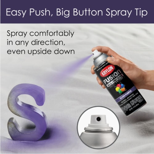 Krylon® Fusion All-In-One Gloss Paint & Primer - Purple Perspective: right