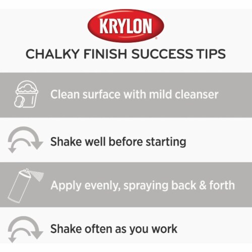 Krylon® Chalky Finish Spray Paint - Misty Gray Perspective: right