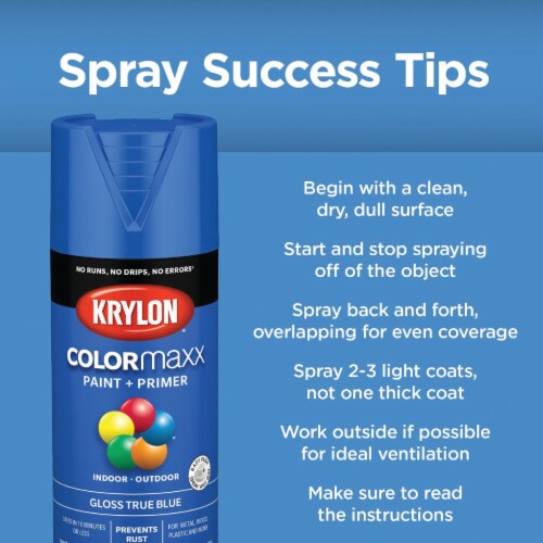 Krylon® ColorMaxx Indoor/Outdoor Gloss Smoke Gray Spray Paint and Primer Perspective: right