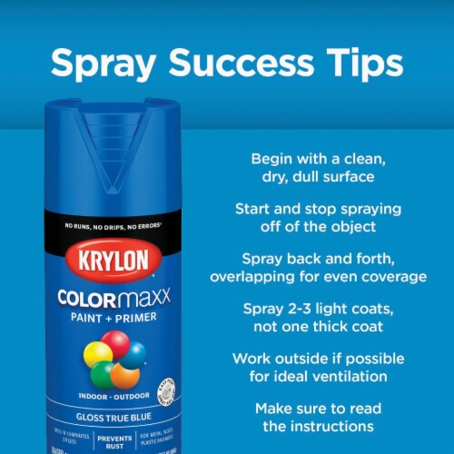 Krylon® Colormaxx Flat Black Spray Paint & Primer Perspective: right