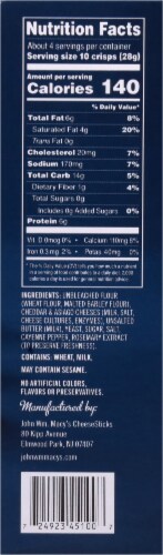 John Wm. Macy's® Asiago and Cheddar Cheese Crisps Perspective: right