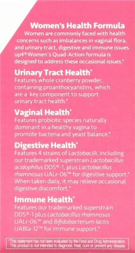 UP4® Women's Probiotics Vegetarian Capsules Perspective: right