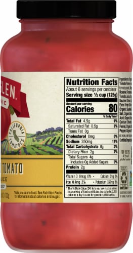 Muir Glen™ Organic No Sugar Added Fire Roasted Tomato Pasta Sauce Perspective: right