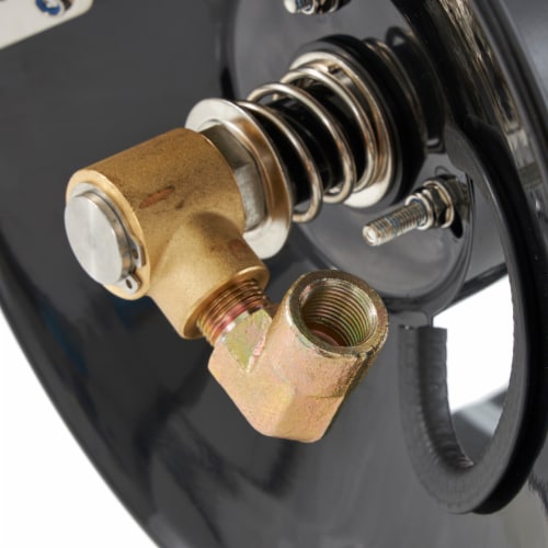 Apache 99023586 Steel Pressure Washer Reel for 50 Foot Hose with Pump, Black Perspective: right