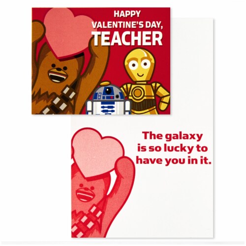 Hallmark Kids' Valentine Cards and Mailbox for Classroom Exchange (Star Wars) Perspective: right