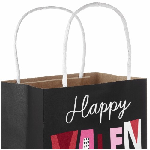 Valentine's Day Bag #64: Hallmark 7" Small Valentine's Day Paper Gift Bags Assortment (Pack of 4) Perspective: right