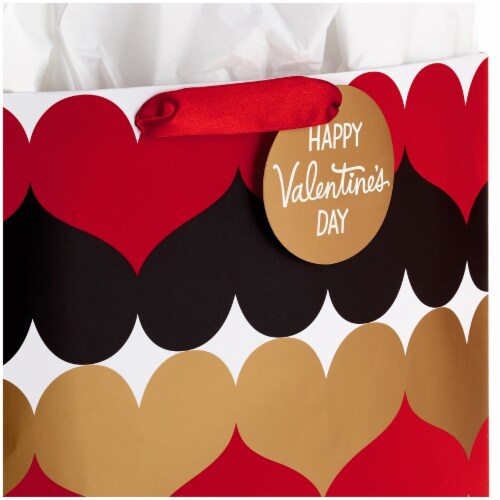 Valentine's Day Bag #85: Hallmark Oversized Valentine's Day Gift Bag with Tissue (Heart Pattern) Perspective: right