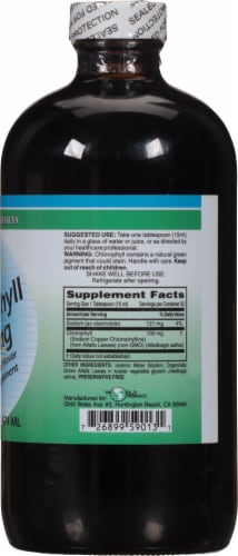 World Organic Liquid Chlorophyll 100mg Perspective: right