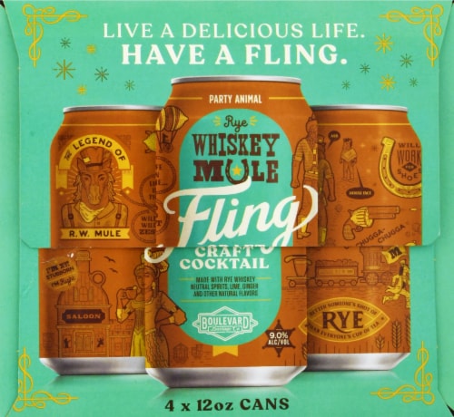 Boulevard Brewing Co. Rye Whiskey Mule Fling Craft Cocktail Perspective: right