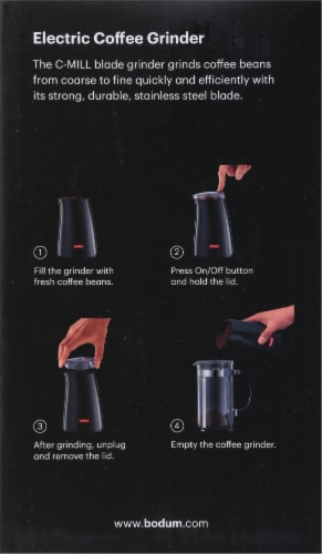 Bodum® C-MILL Blade Electric Coffee Grinder Perspective: right