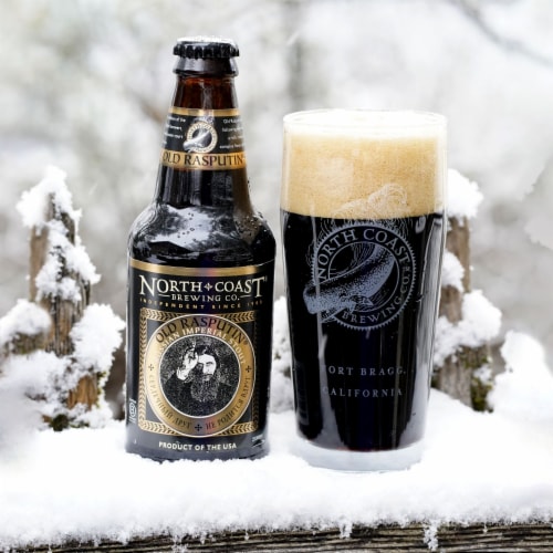 North Coast Brewing Co. Old Rasputin Russian Imperial Stout Perspective: right