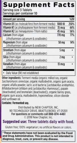 New Chapter Bone Strength Take Care Slim Tablets Perspective: right