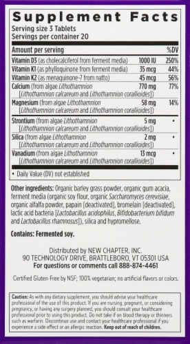 New Chapter Take Care Bone Strength Supplement Slim Tablets Perspective: right