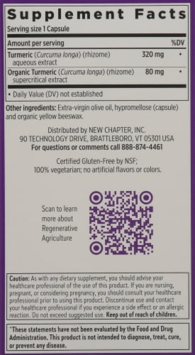 New Chapter Turmeric Force Capsules Perspective: right