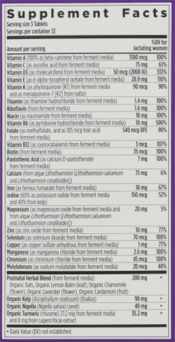 New Chapter Perfect Postnatal Multivitamin Tablets Perspective: right