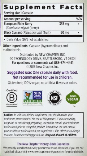 New Chapter® Elderberry Force Dietary Supplement Capsules Perspective: right