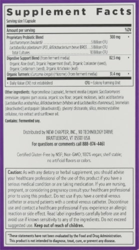 New Chapter® Complete Gut Health Probiotic All-Flora Vegan Capsules Perspective: right