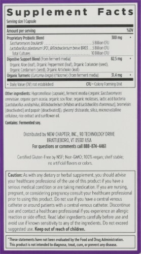 New Chapter® Complete Gut Health Probiotic All-Flora Vegan Capsules Perspective: right