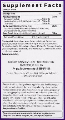 New Chapter® Probiotic All-Flora® Whole-Food Live Probiotics Vegetarian Capsules Perspective: right