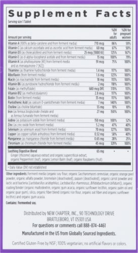 New Chapter® One Daily Prenatal Multivitamin Perspective: right