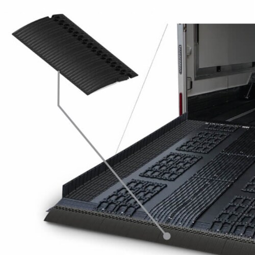 Caliber Edge Glides 2.0 Trailer Ramp Smooth Edge Protection Track, (3 Piece) Perspective: right