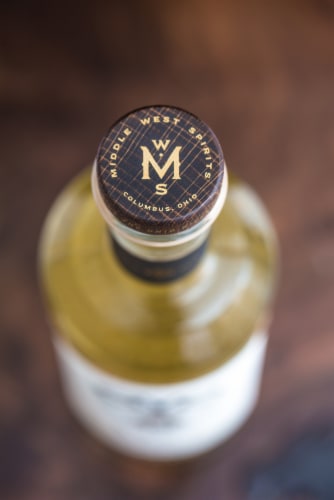 Middle West Spirits OYO Honey Vanilla Bean Vodka Perspective: right