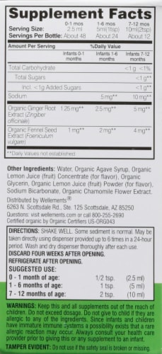 Wellements® Organic Baby Gripe Water Perspective: right