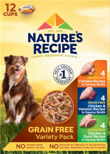 Nature's Recipe® Grain Free Dog Food Variety Pack Perspective: right