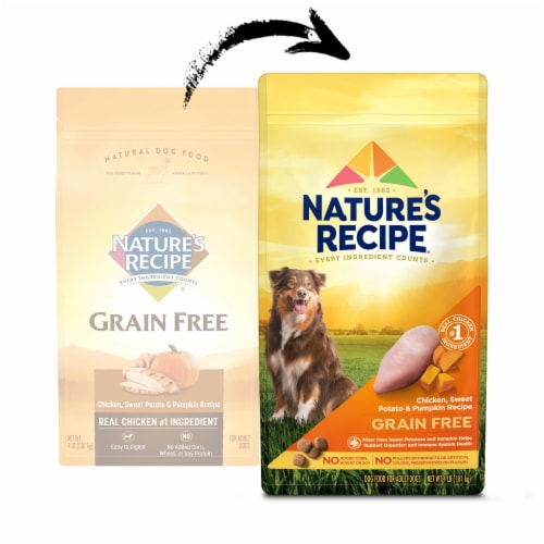 Nature s Recipe Grain Free Chicken Sweet Potato Pumpkin Dry Dog Food 4 lb Kroger