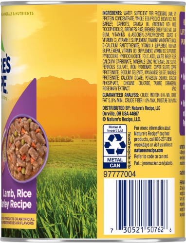 Nature's Recipe® Lamb Rice & Barley Stew Wet Dog Food Perspective: right