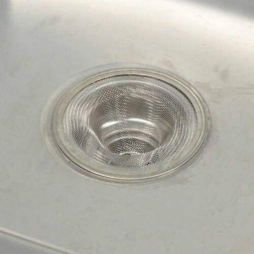 As Seen On TV Premium Mesh Sink Strainer – Effortless Debris Collection Perspective: right