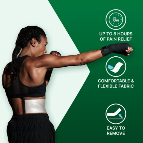 Biofreeze Menthol Back Knee Muscle Joint and Arthritis Pain Relief Large Patches Perspective: right