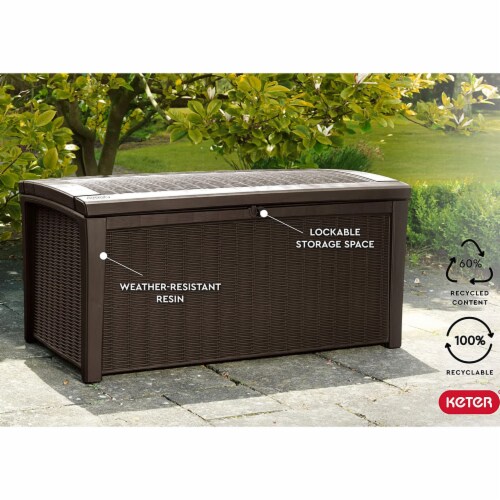 deck storage box, patio storage box, outdoor storage