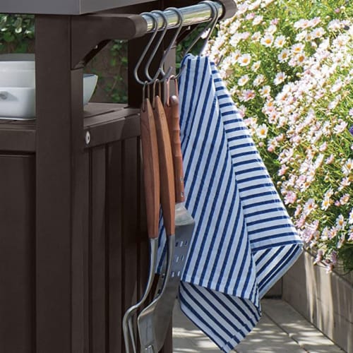 Keter Brown Unity Patio Grilling & Bar Cart Perspective: right