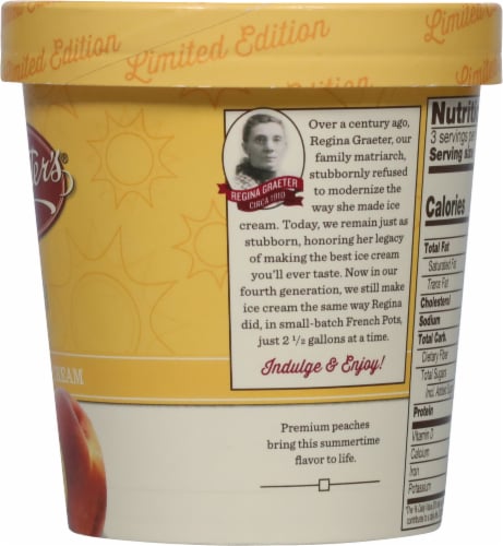 Graeter's Limited Edition Summer Peach Ice Cream Perspective: right