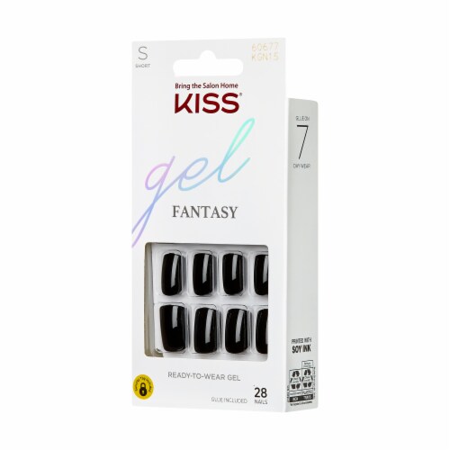 Kiss® Gel Fantasy Aim High Short Ready-to-Wear Gel Nail Kit Perspective: right