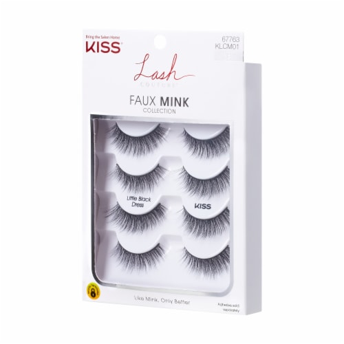 Kiss® Lash Couture™ Faux Mink Collection Little Black Dress False Lashes Perspective: right