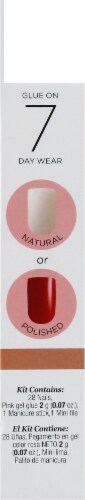 Kiss Salon Long Natural Forbidden Acrylic Nails Perspective: right