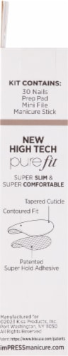 Kiss imPress Evanesce Short Press-On Manicure Nails Perspective: right