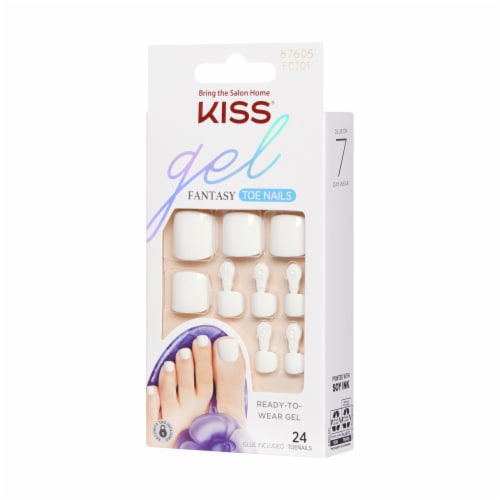 Kiss® Gel Fantasy Toenails- This is Classic Perspective: right