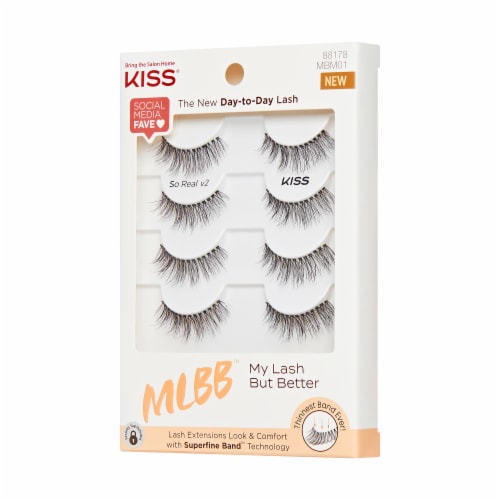 Kiss® MLBB™ Day-to-Day Faux Lashes Multipack Perspective: right