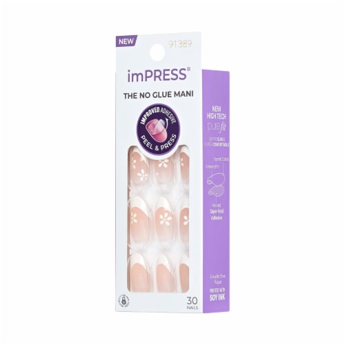 KISS imPRESS® No Glue Mani Press On Nails- Fearless Perspective: right