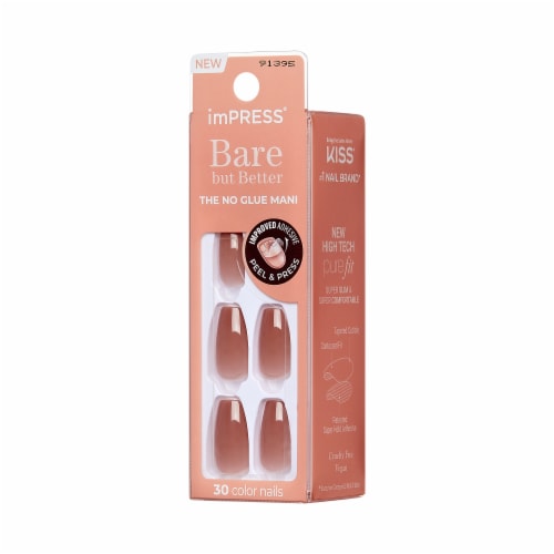 KISS® imPress® Bare But Better No-Glue Press On Nails - Flare Perspective: right