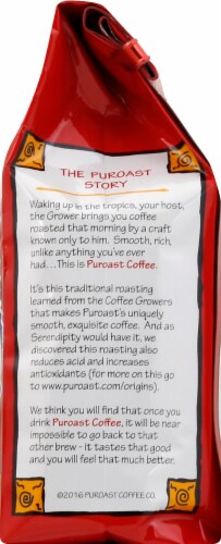 Puroast Organic Vanilla Ground Coffee Perspective: right