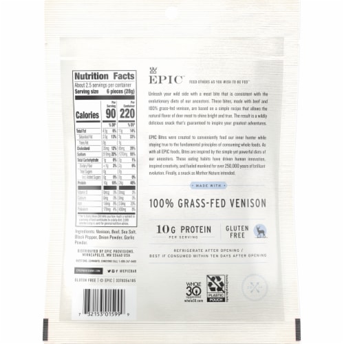 EPIC Sea Salt Pepper Beef Bars, 4 ct / 1.3 oz - Food 4 Less