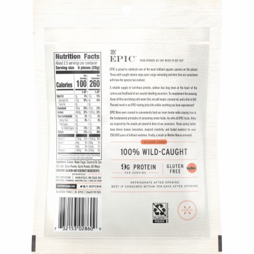 EPIC Salmon Protein Bites Wild Caught Perspective: right