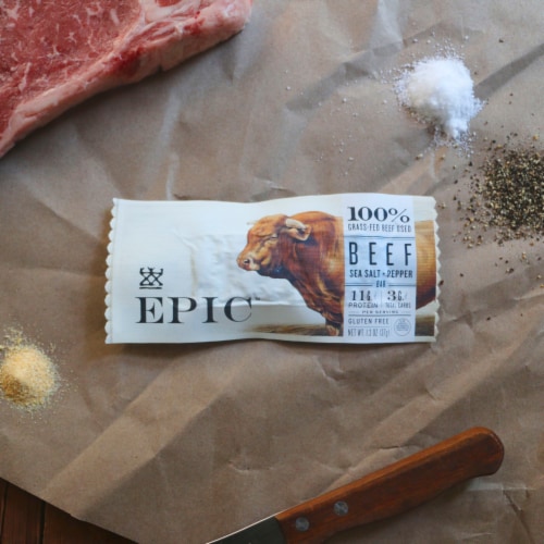 EPIC Sea Salt Pepper Beef Bars Perspective: right